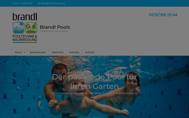 Screenshot of brandl-pools.at