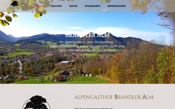 Screenshot of brandleralm.de