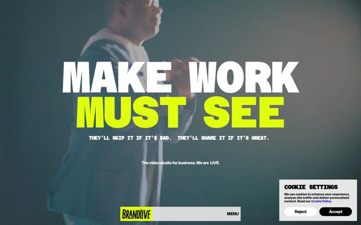 Screenshot of brandlive.com