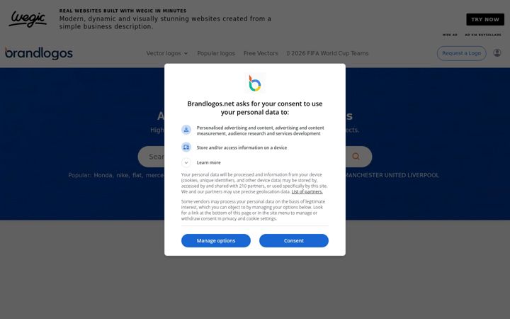 Screenshot of brandlogos.net