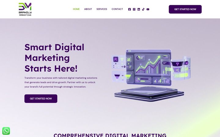 Screenshot of brandlymarketing.com
