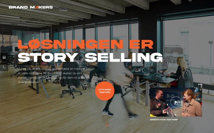 Screenshot of brandmakers.dk