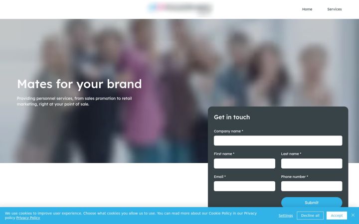 Screenshot of brandmates-agency.com