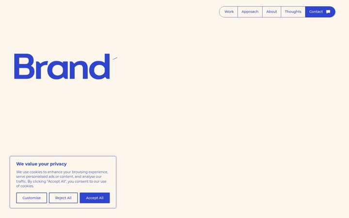 Screenshot of brandme.co.uk