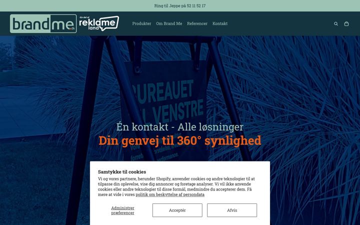 Screenshot of brandme.dk