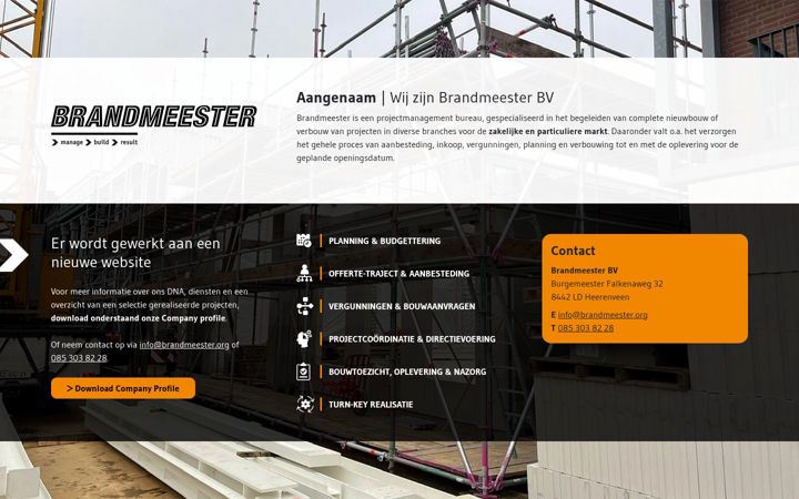 Screenshot of brandmeester.org