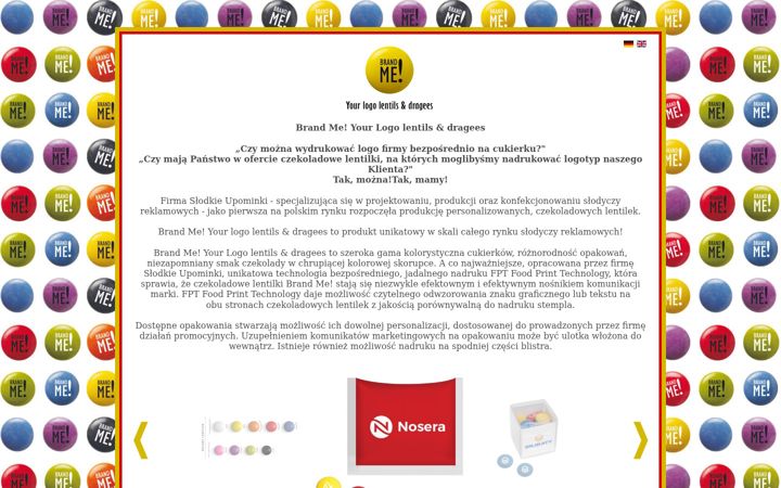 Screenshot of brandmesweets.com