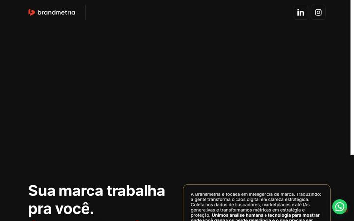 Screenshot του brandmetria.com.br
