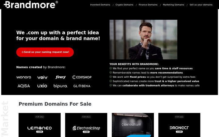 Screenshot of brandmore.com