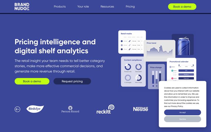 Screenshot of brandnudge.com