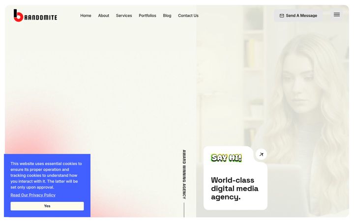 Screenshot of brandomite.com