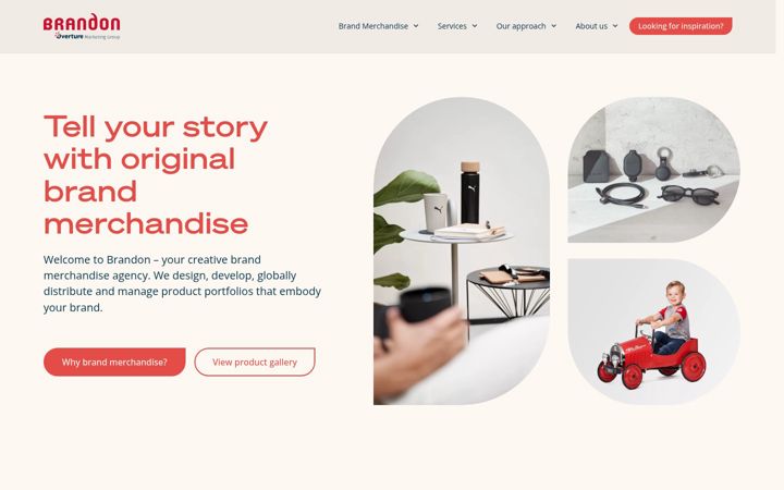 Screenshot of brandoncompany.com