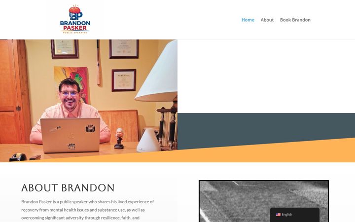 Screenshot of brandonpasker.com