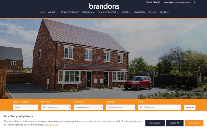 Screenshot of brandonsmove.co.uk