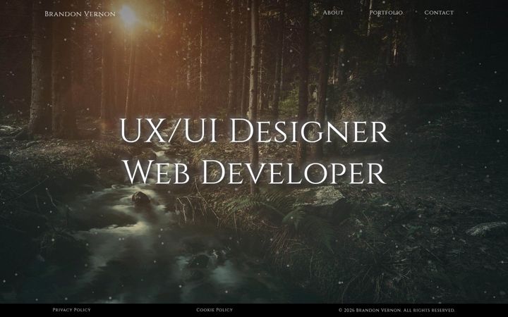 Screenshot of brandonvernon.com