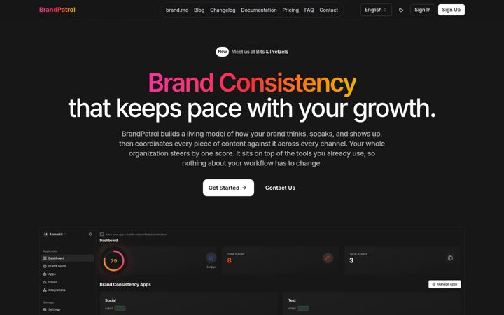 Screenshot of brandpatrol.io