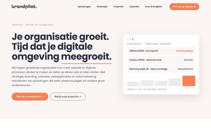 Ekraanipilt saidist brandpilot.nl