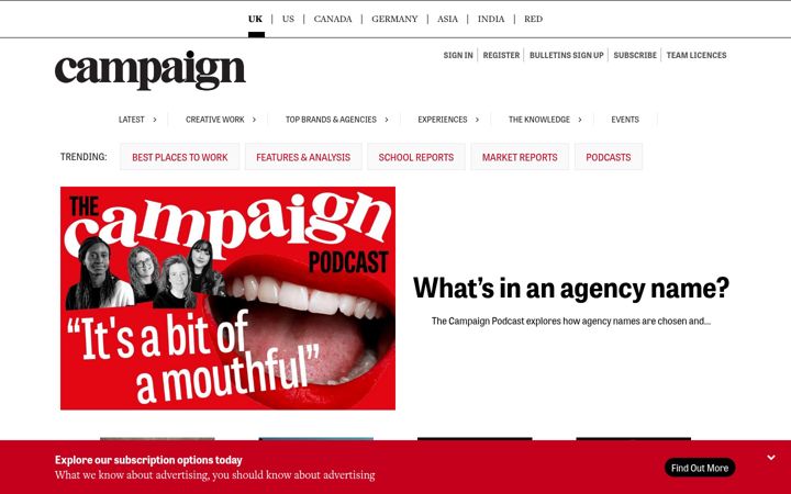 Screenshot of brandrepublic.com