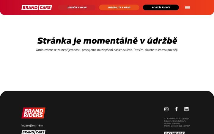 Screenshot of brandriders.cz