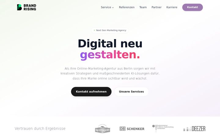 Screenshot of brandrising.de
