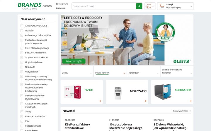 Screenshot ta' brands-sklep.pl