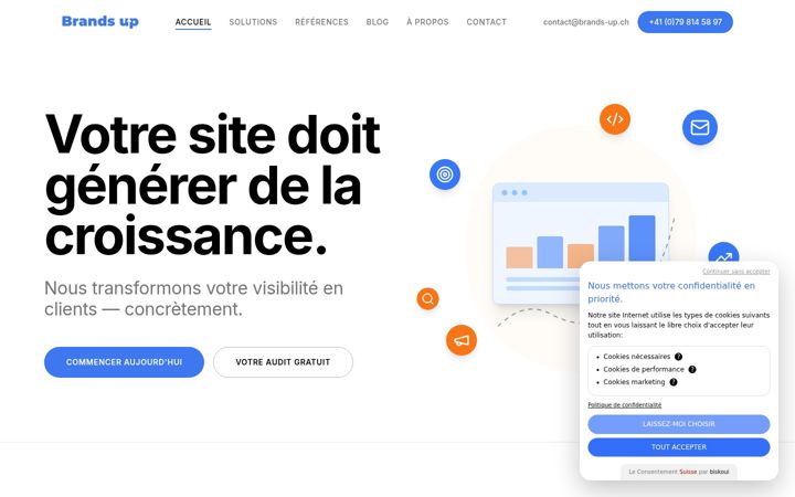 Screenshot of brands-up.ch
