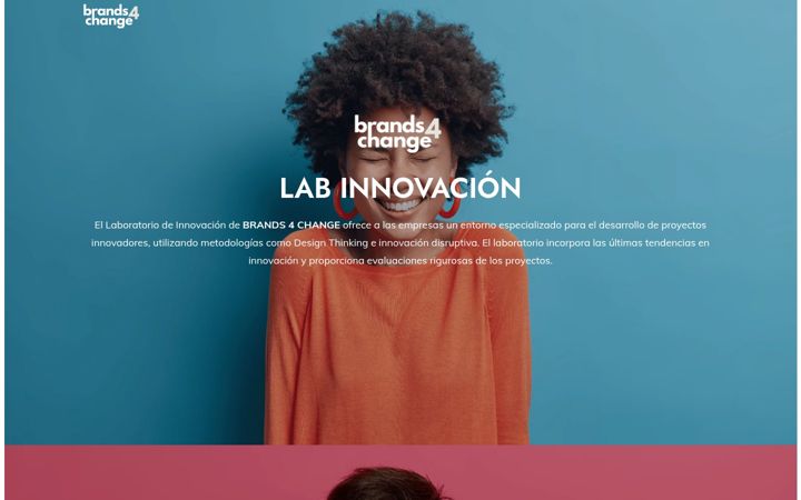 Captura de pantalla de brands4change.org
