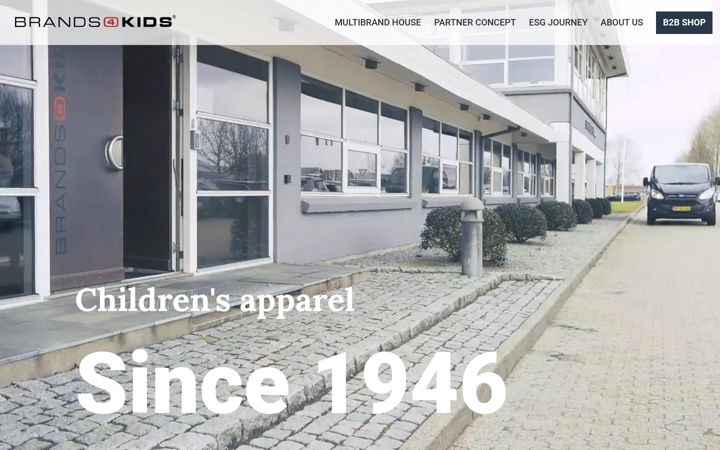 Screenshot of brands4kids.dk