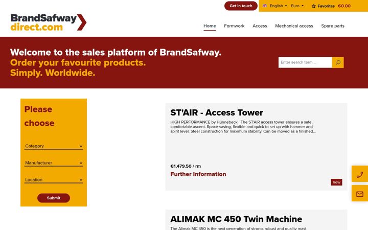 Screenshot of brandsafwaydirect.com