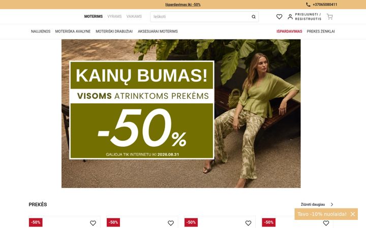 Screenshot of brandsales.lt