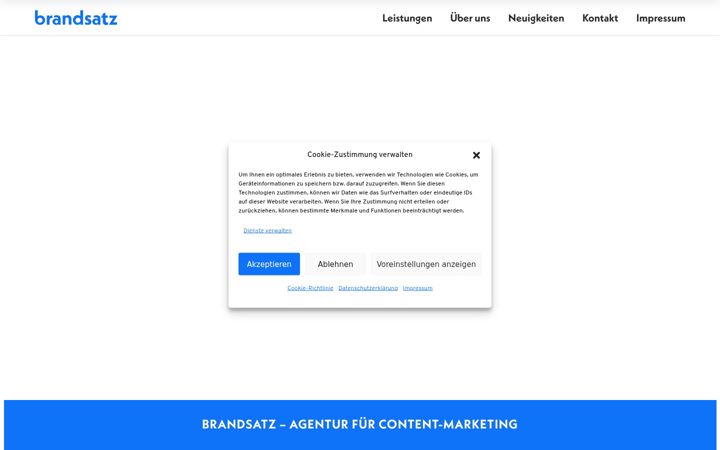 Screenshot of brandsatz.com