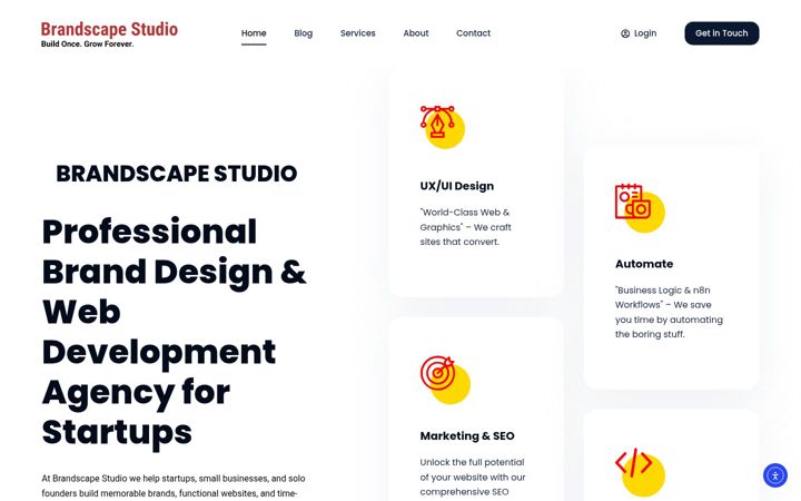 Screenshot of brandscapestudio.online