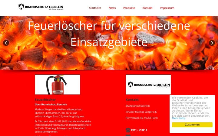 Екранна снимка на brandschutz-eberlein.de