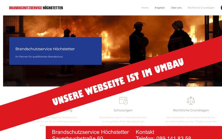 Screenshot of brandschutz-hoechstetter.de
