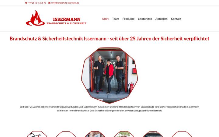 Screenshot of brandschutz-issermann.de