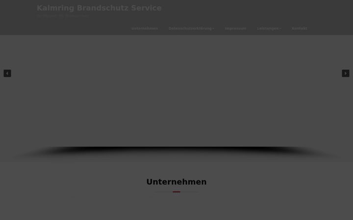 Posnetek zaslona brandschutz-kalmring.de