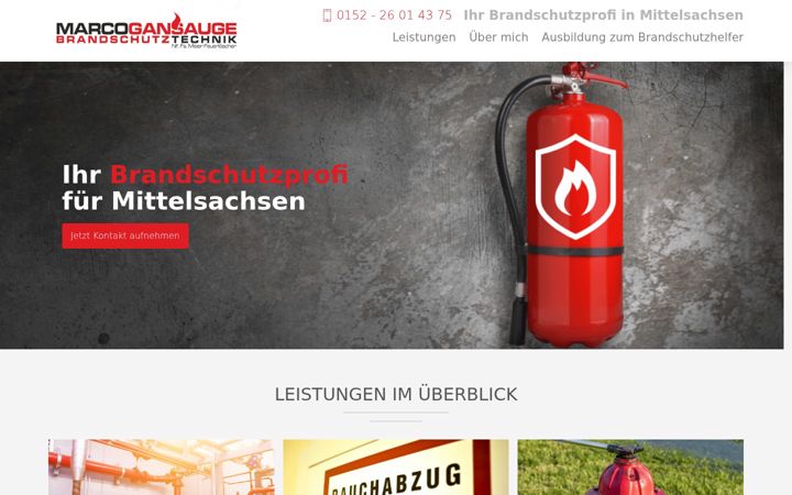 Ekraanipilt saidist brandschutz-mittelsachsen.de