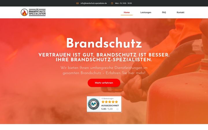 Screenshot of brandschutz-spezialisten.de