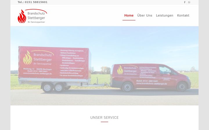 Screenshot ta' brandschutz-stettberger.de