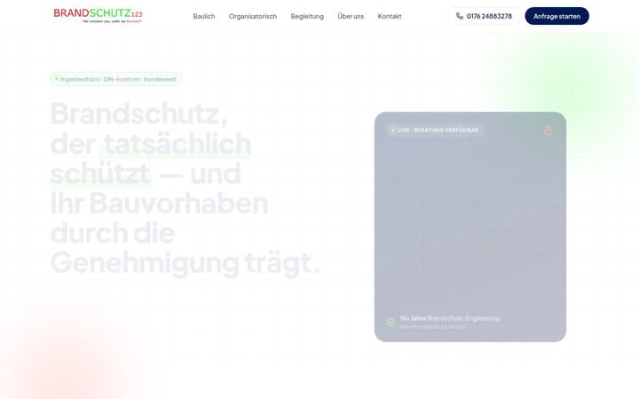 Screenshot of brandschutz123.de