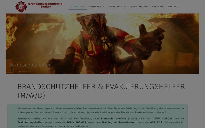 Screenshot of brandschutzakademie-braker.de