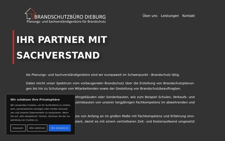 Posnetek zaslona brandschutzbuero-dieburg.de