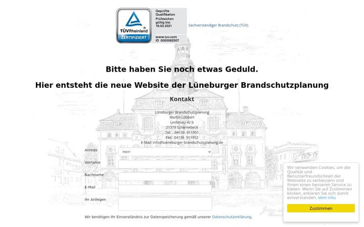 Screenshot of brandschutzplanung-lueneburg.de