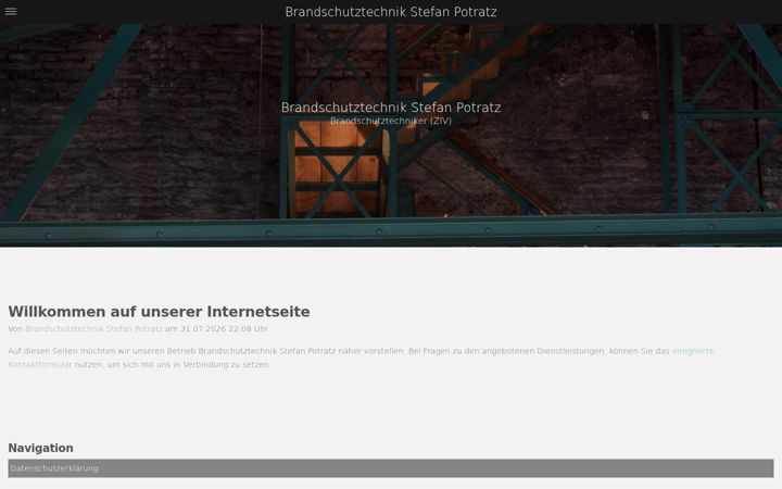 Posnetek zaslona brandschutztechnik-potratz.de