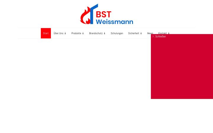 Screenshot of brandschutztechnik-weissmann.de