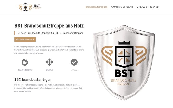 Screenshot of brandschutztreppen.com