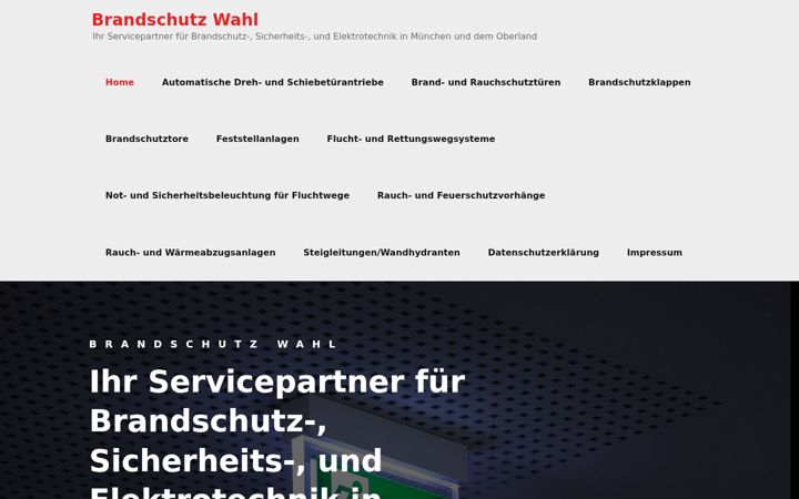 Screenshot of brandschutzwahl.de