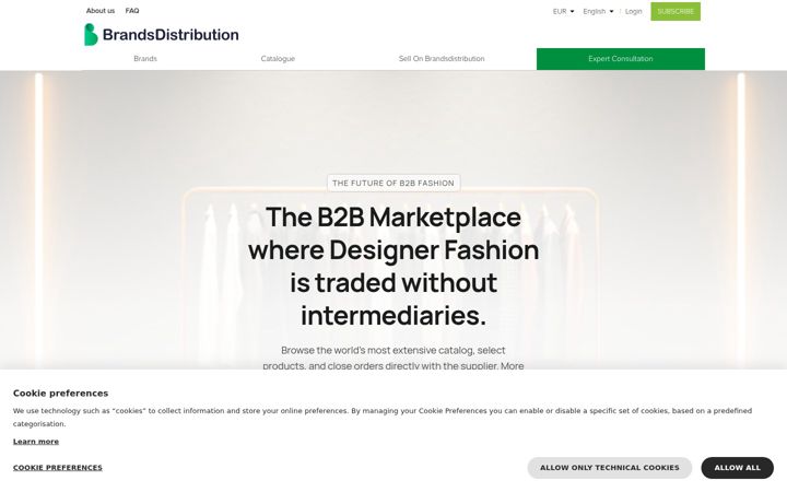 Screenshot of brandsdistribution.com