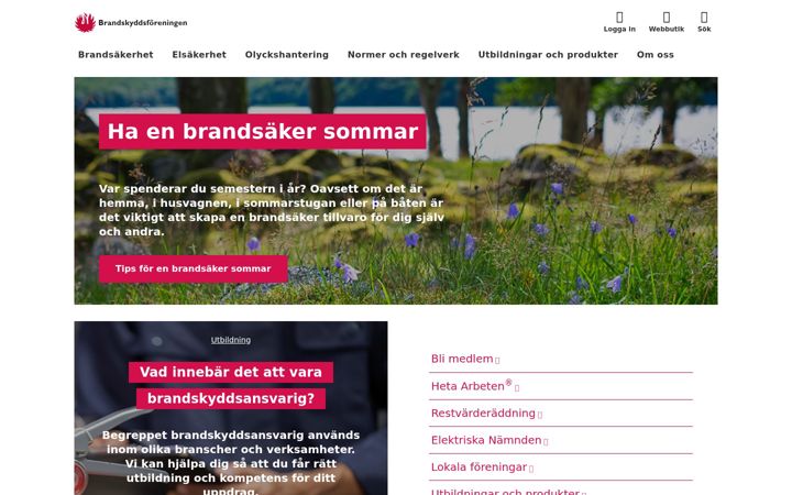 Képernyőkép: brandskyddsforeningen.se