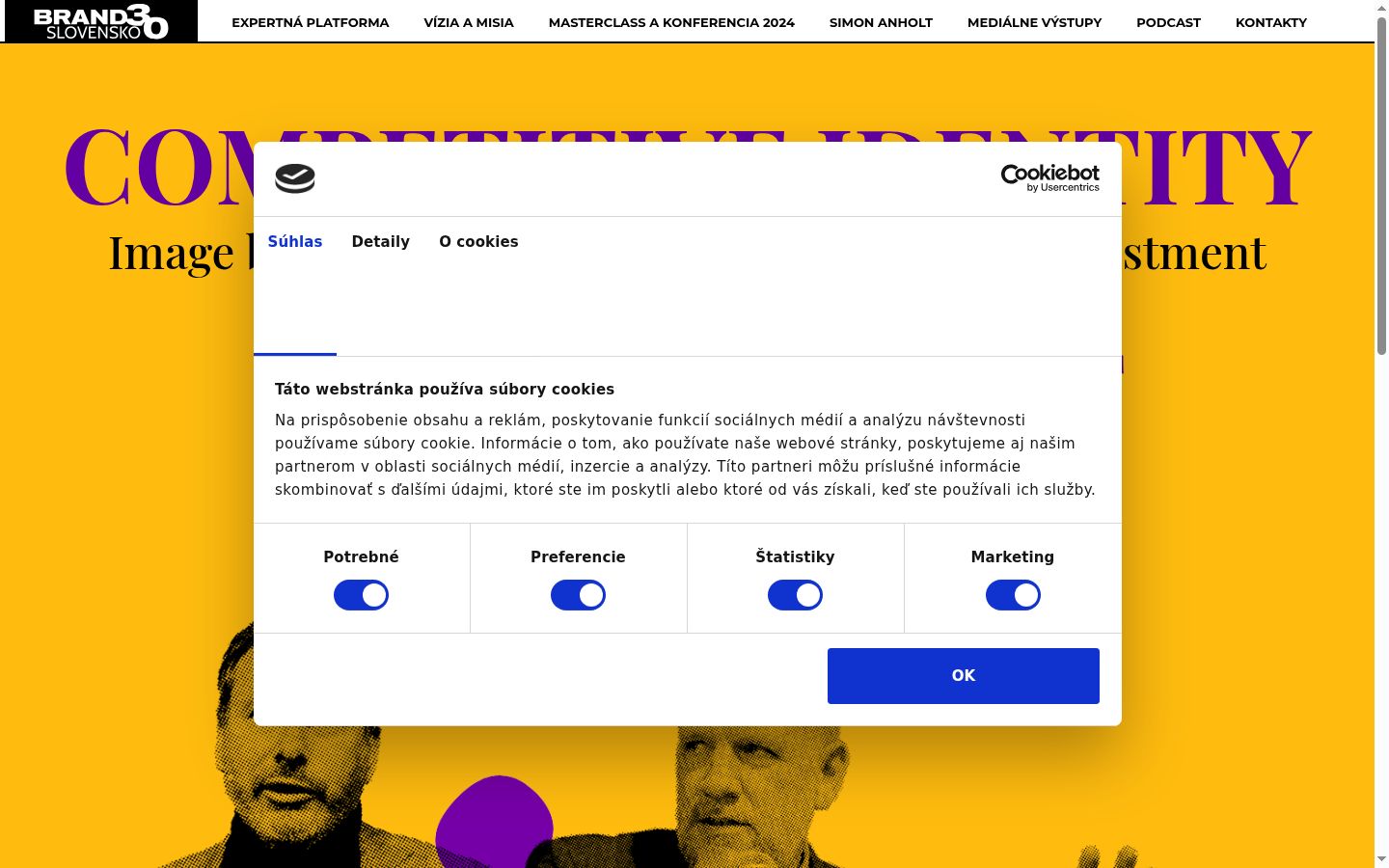 Screenshot des Einwilligungsbanners vor jeglicher Interaktion